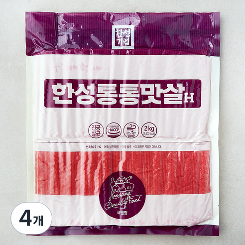 한성기업 한성 통통맛살H, 2kg, 4개