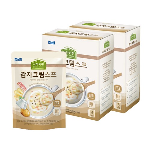 매일유업 상하키친 감자크림스프, 150g, 6개