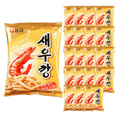 농심 쌀새우깡, 80g, 20개