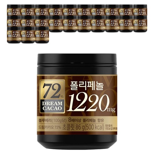 롯데제과 드림카카오 72%, 86g, 24개