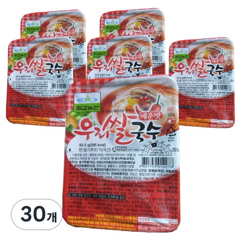 칠갑농산 우리쌀국수 매운맛, 82.5g, 30개