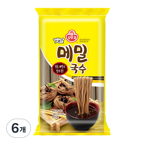 오뚜기옛날 메밀국수, 1kg, 6개