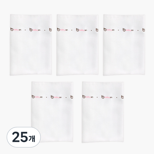 베이비앙 순면 365 천 기저귀 원통형 대형, 혼합색상, 25개