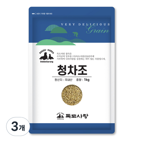 독도사랑 청차조, 1kg, 3개