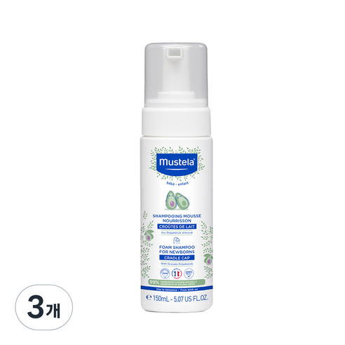 무스텔라 폼 포 뉴 본 유아샴푸, 150ml, 3개