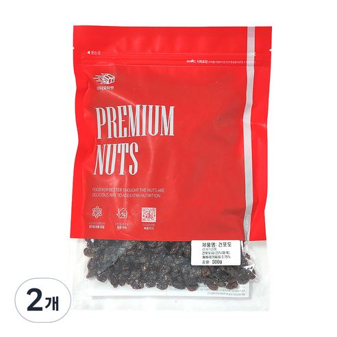 다다모마켓 건포도, 500g, 2개