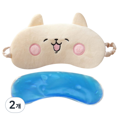 이지웜 소프트 아이스안대 고양이, 1개입, 2개