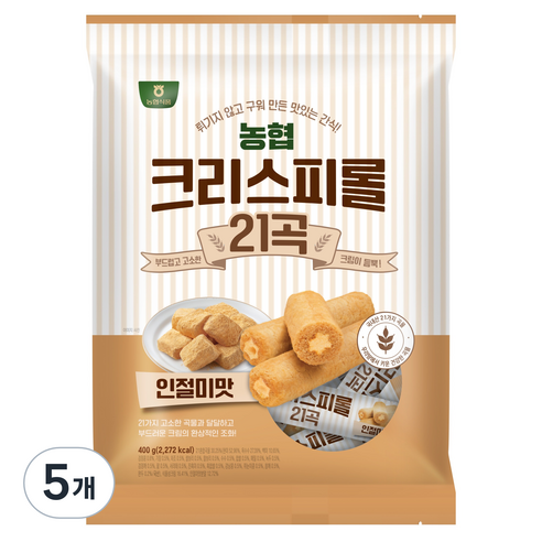 농협식품 크리스피롤 21곡 인절미맛, 5개, 400g