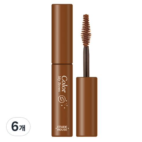 에뛰드 New 청순 거짓 브라우 카라 4.5g, 4호 내추럴브라운, 6개