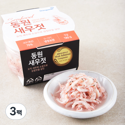 동원 새우젓, 180g, 3팩
