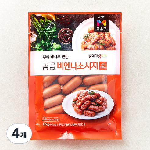 곰곰 비엔나 소시지, 135g, 4개