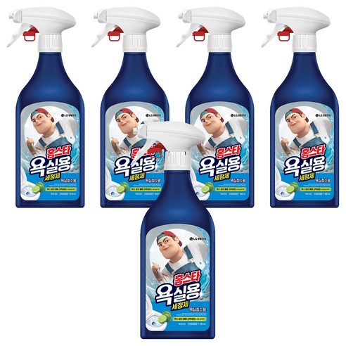 홈스타 맥스프레쉬 욕실청소용 세정제, 5개, 500ml