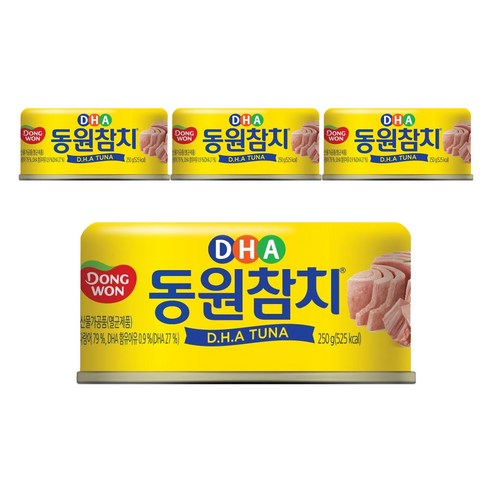동원 DHA참치, 250g, 4개