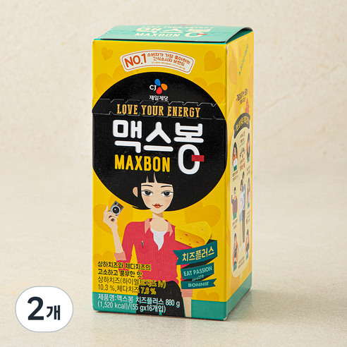 맥스봉 치즈플러스 어육소시지 16개입, 880g, 2개
