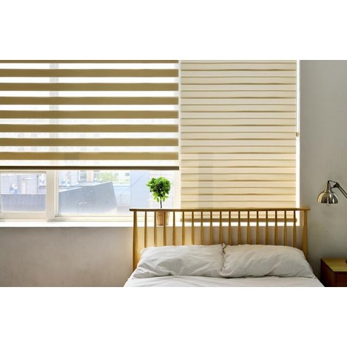 블라인드 하나로 집안 분위기 UP! 창안애 내츄럴 콤비블라인드