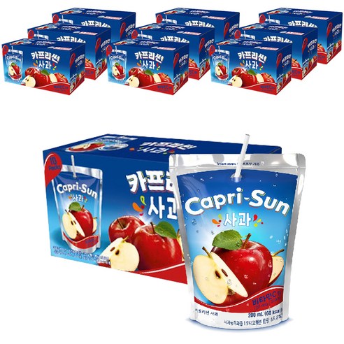 카프리썬 사과맛, 200ml, 100개