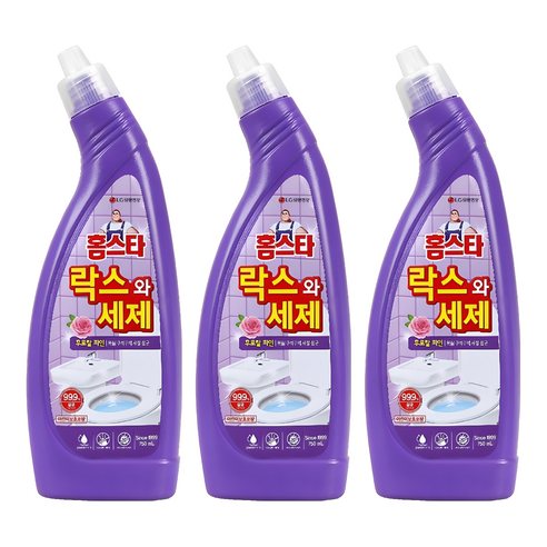 홈스타 락스와세제 후로랄파인, 750ml, 3개