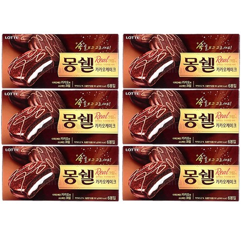 롯데제과 몽쉘 카카오케이크 6개입, 192g, 6개