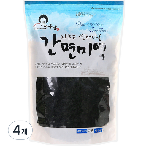 안옥남 자르고 씻어나온 간편미역, 300g, 4개