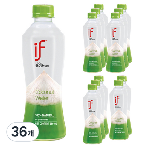 이프 코코넛워터 오리지널, 350ml, 36개