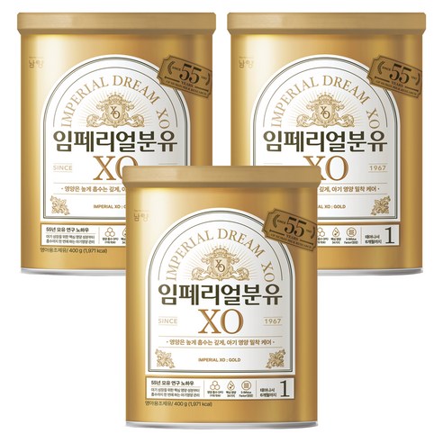 임페리얼XO 분유 1단계, 400g, 3개