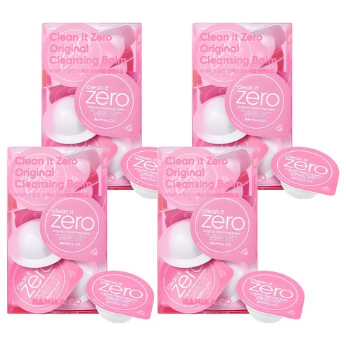바닐라코 클린 잇 제로 오리지널 클렌징밤 트래블 키트, 48ml, 4개