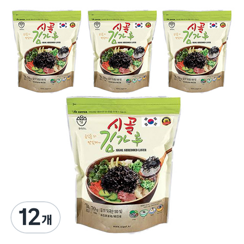 시골 김가루, 70g, 12개