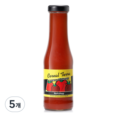 시리얼테라 유기농 케첩, 350g, 5개