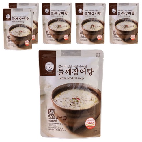 주식회사 설국 들깨장어탕, 500g, 6개