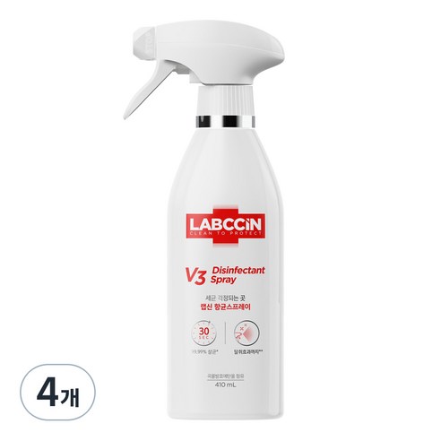 랩신 V3 항균 스프레이, 410ml, 4개