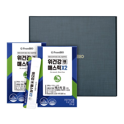 프롬바이오 위건강엔 매스틱X2 프리미엄 선물세트 28p, 56g, 2개