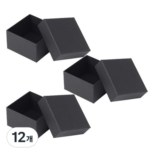 스페셜 모던 선물상자 9.5 x 9.5 cm, 12개, 블랙