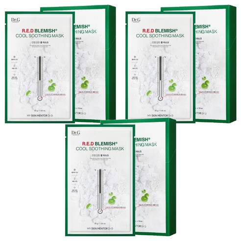 닥터지 레드 블레미쉬 쿨 수딩 마스크, 10개입, 3개