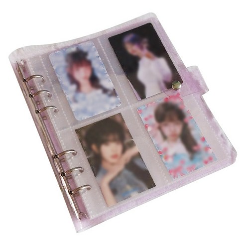 스타리움 투명 포토카드 포카 앨범, 퍼플, 200매