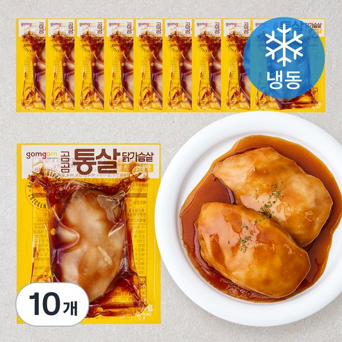 곰곰 통살 닭가슴살 허니소이맛 (냉동), 100g, 10개