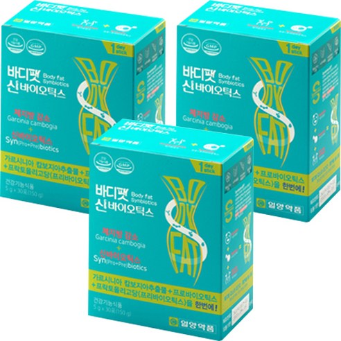 일양약품 바디팻 신 바이오틱스 유산균, 3개, 150g