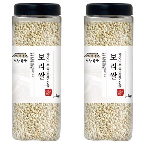 건강곡간 미국산 보리쌀, 1kg, 2개