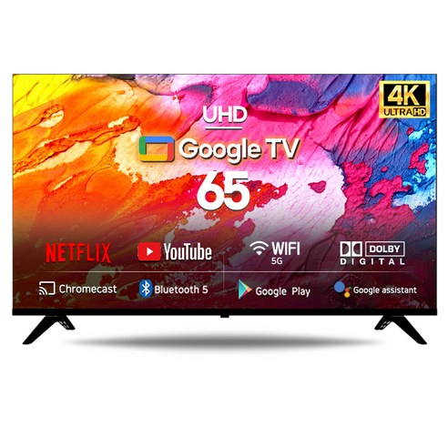 시티브 4K UHD 구글 안드로이드 11 HDR TV, 164cm(65인치), AGUM6500, 벽걸이형, 방문설치