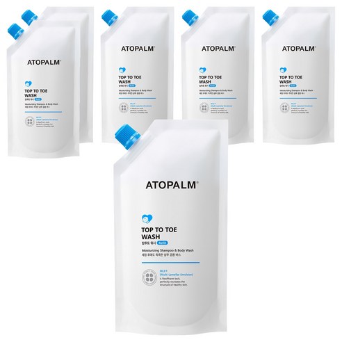 아토팜 탑투토 워시 리필형, 250ml, 6개