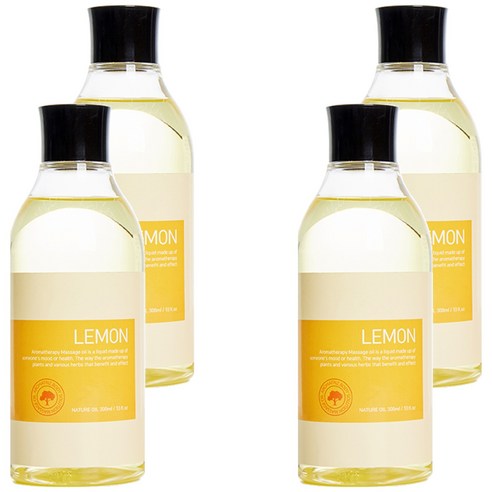 아로하트리즈 솔루션 바디오일 레몬향, 300ml, 4개