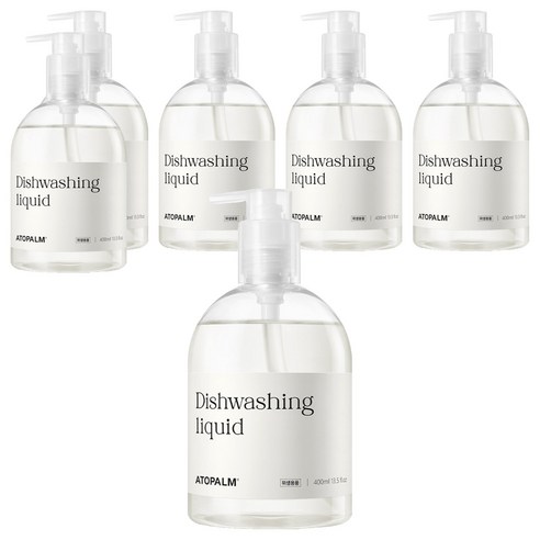 아토팜 젖병 주방세제, 400ml, 6개