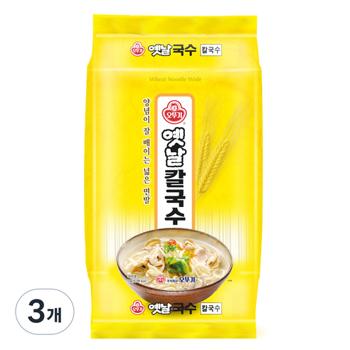 오뚜기옛날 칼국수, 3kg, 3개