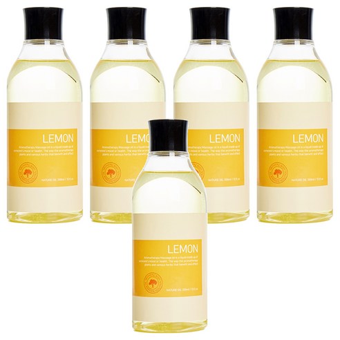 아로하트리즈 솔루션 바디오일 레몬향, 300ml, 5개