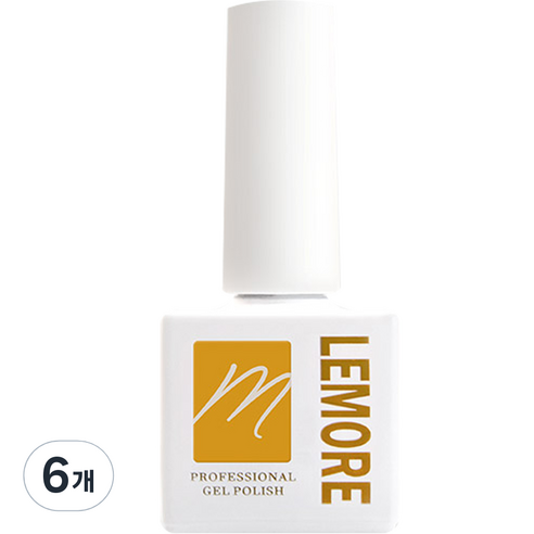 르모어 유리알광택 논와이프 탑젤, Medium, 10ml, 6개