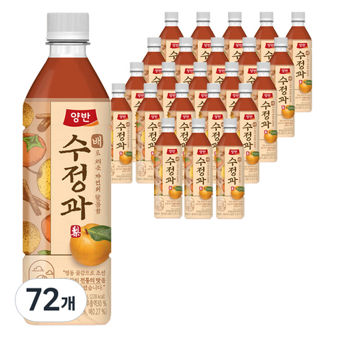 양반 배 수정과, 500ml, 72개