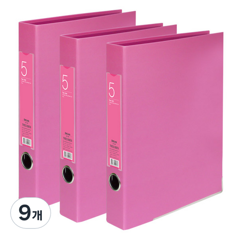 드림산업 레일바인더 5cm, 분홍, 9개
