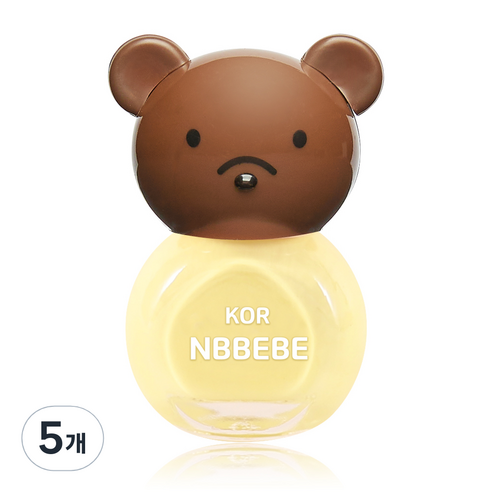 엔비베베 아동용 매니큐어, 크림레몬, 5개