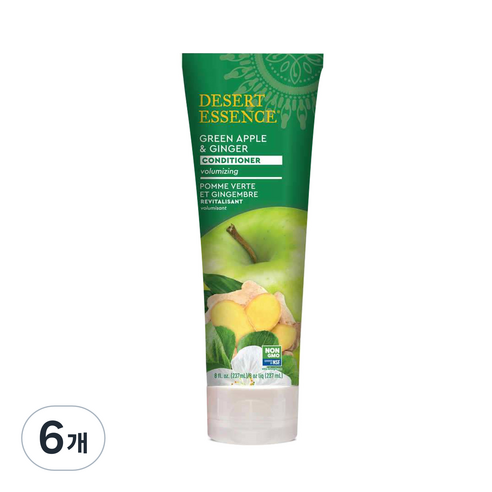 데저트에센스 그린애플 앤 진저 컨디셔너 사과향, 237ml, 6개