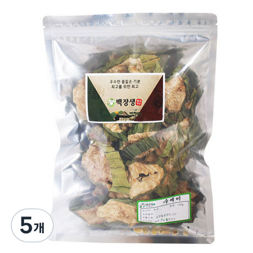 백장생 수세미, 100g, 5개