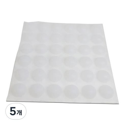 미끄럼방지 고무발 범폰 고무받침대 36p 반투명, 5개, 투명